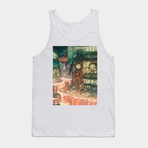 Underwater city Tank Top by carlesdalmau